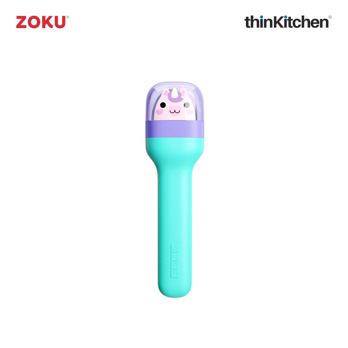 thinKitchen™ Zoku Stainless Steel Kids Pocket Utensil Set, Unicorn