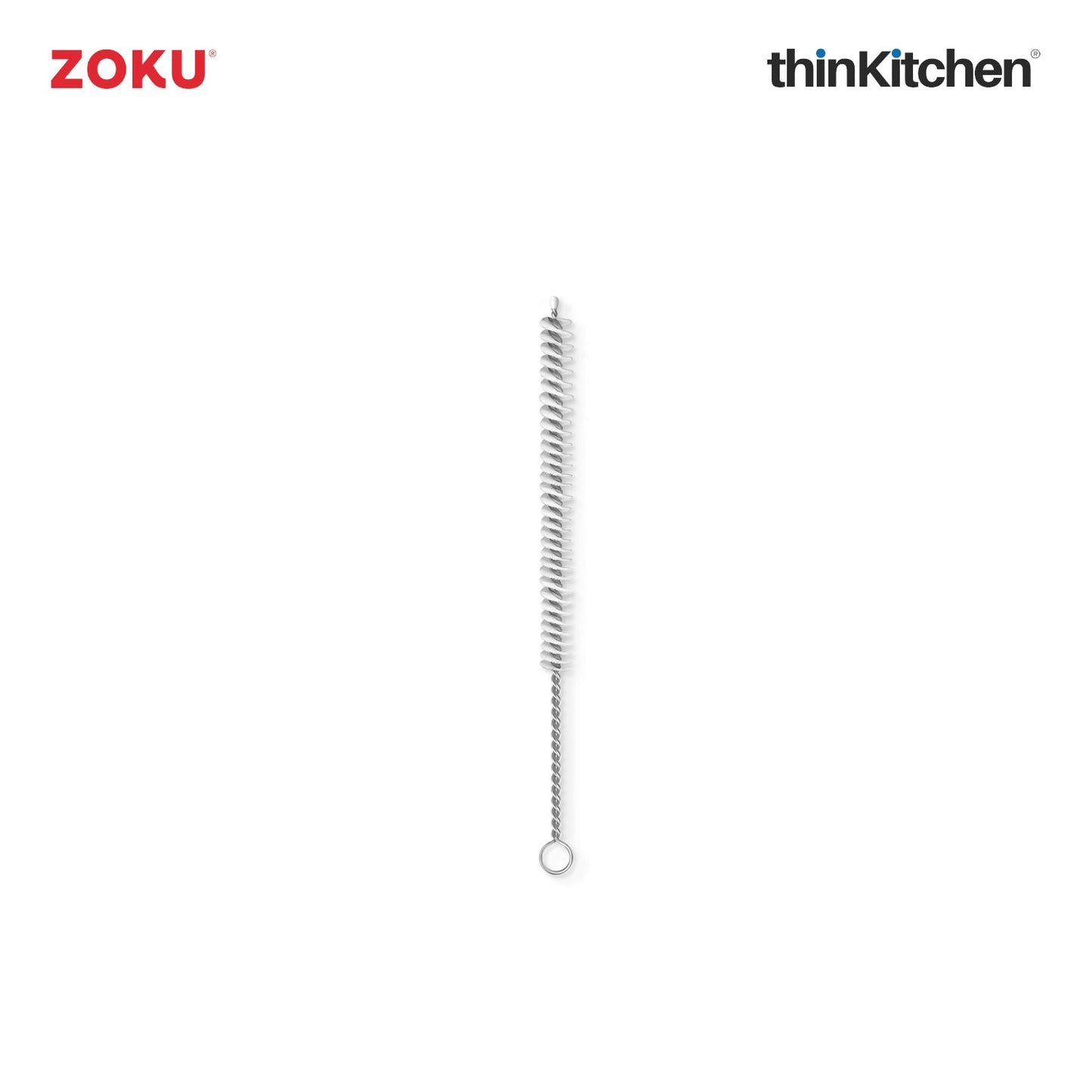 thinKitchen™ Zoku Jumbo Pocket Straw, Charcoal