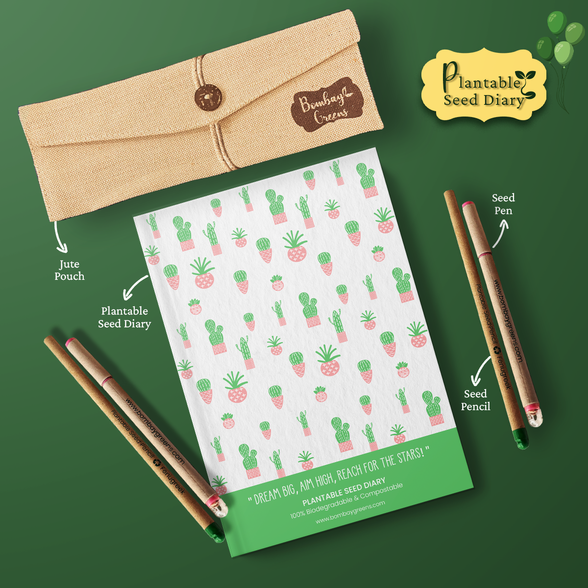 Plantable Stationery - Cactus