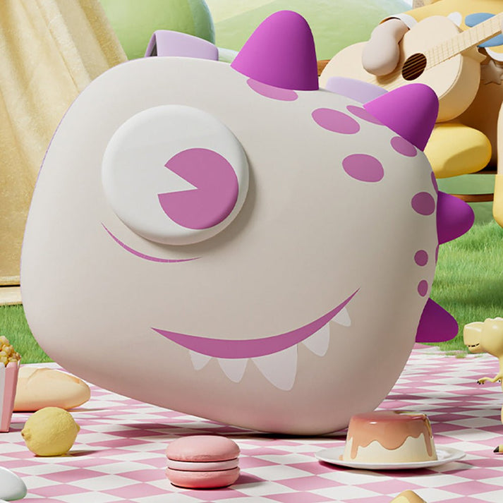 Little Surprise Box Dewy the Smiley Monster, 3d Lightweight Ergo Backpack for Toddlers and Kids
