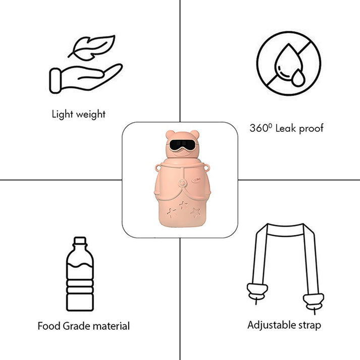 Little Surprise Box Diy Sticker Pink Specsy Ted Kids Water Botter, 500 Ml
