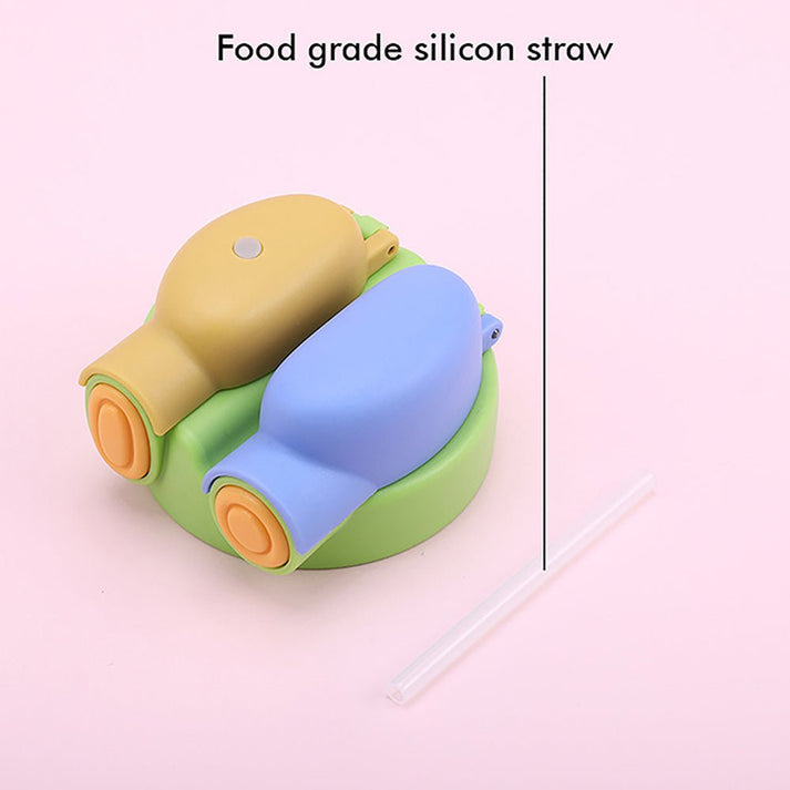 Little Surprise Box Green 2 Way Lid Style Icecream Theme Kids Water Bottle, 850 Ml