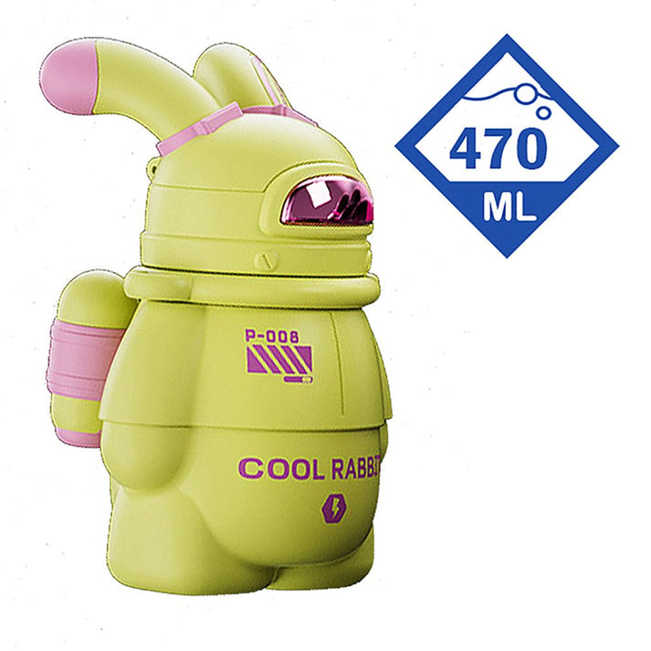 Little Surprise Box Green Alien Spaceship Stainless Steel Water Bottle For Kids, 470 Ml