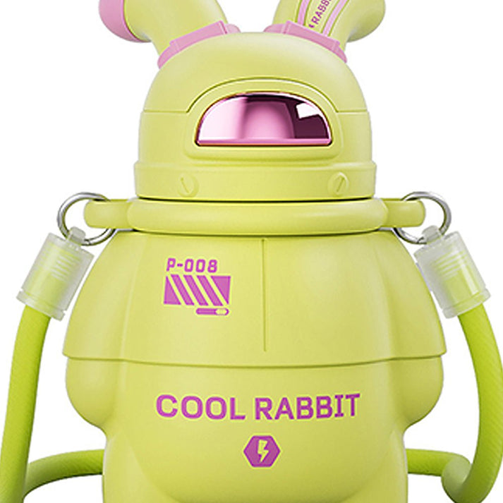 Little Surprise Box Green Alien Spaceship Stainless Steel Water Bottle For Kids, 470 Ml