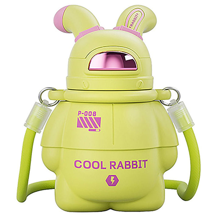 Little Surprise Box Green Alien Spaceship Stainless Steel Water Bottle For Kids, 470 Ml
