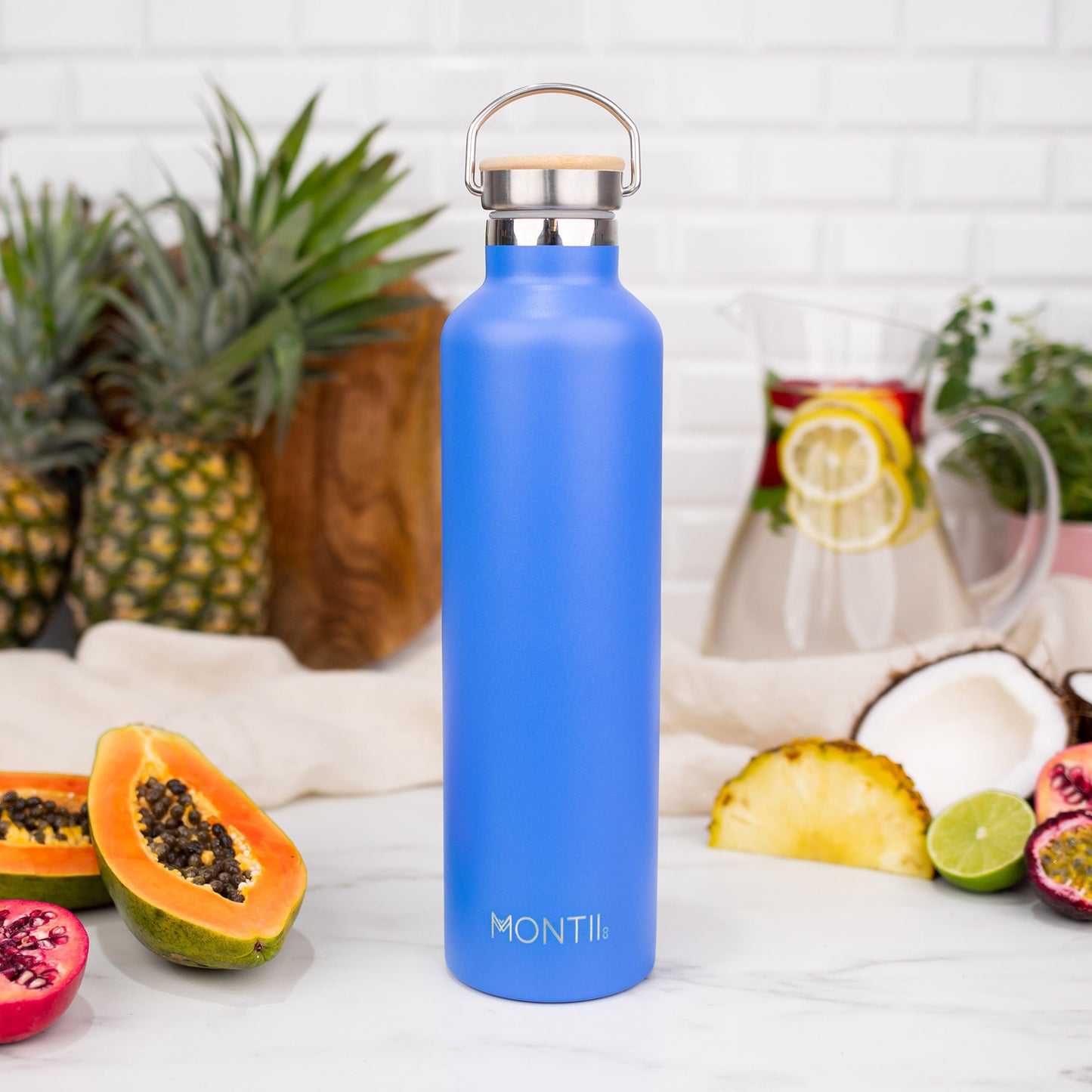 MontiiCo Mega Drink Bottle - Blueberry 1 Litre