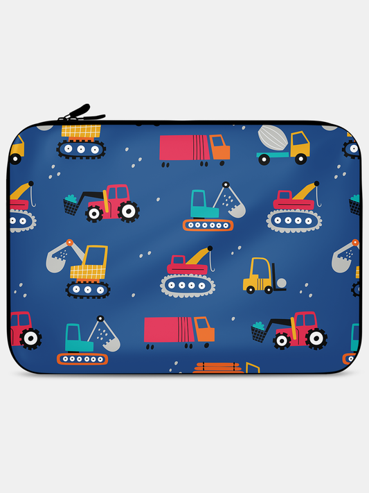 Construction Crew Pattern - Laptop Sleeve 15 inches