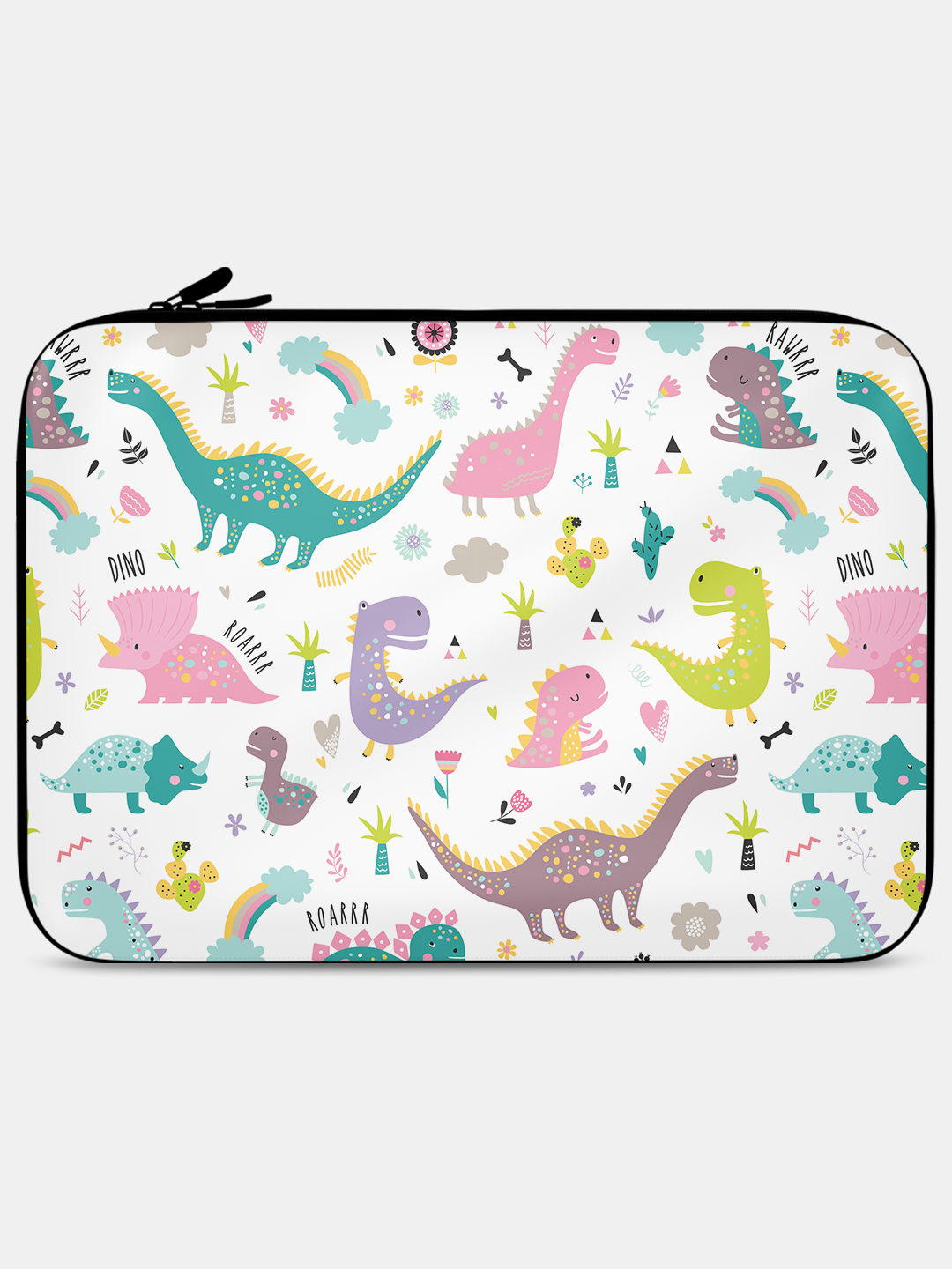 Dino Roar Pattern - Laptop Sleeve