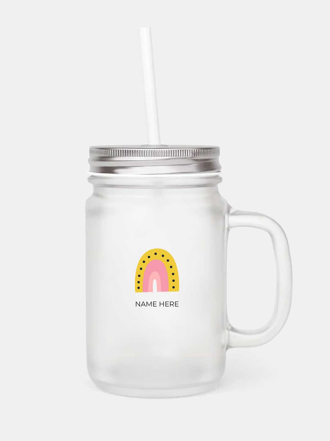 BKC Magical Unicorn - Mason Jar Frosted Glass 325 ml