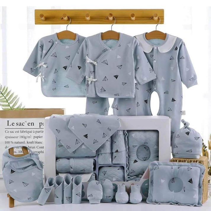 Newborn Baby Boy/Baby Girl 21 pcs Gift Box, Blue (0 - 12 Months)