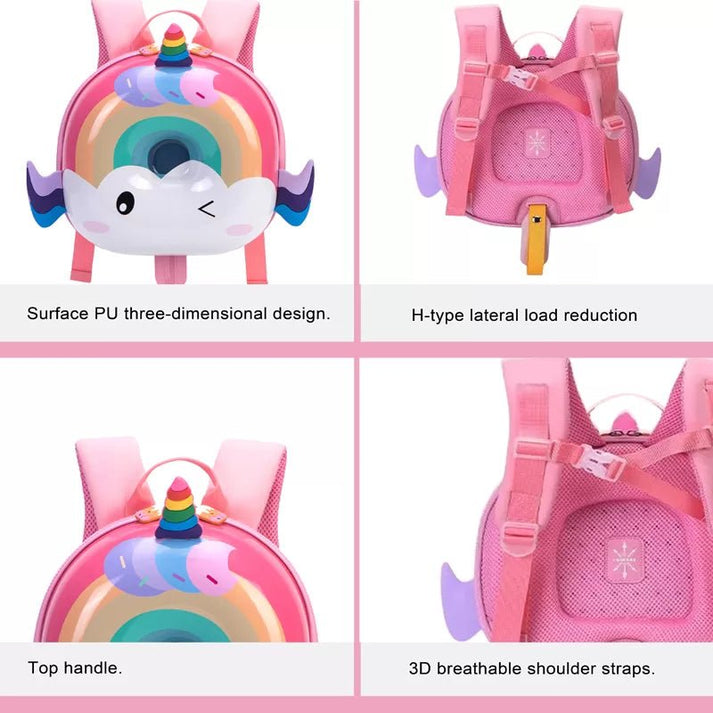Rainbow Unicorn, Donut Backpack for Toddlers & Kids