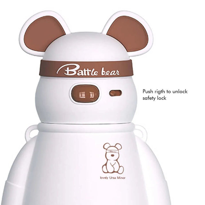 Little Surprise Box White, Kelly Jo Bear water bottle for Kids and Adults, 1100 ML, Brown