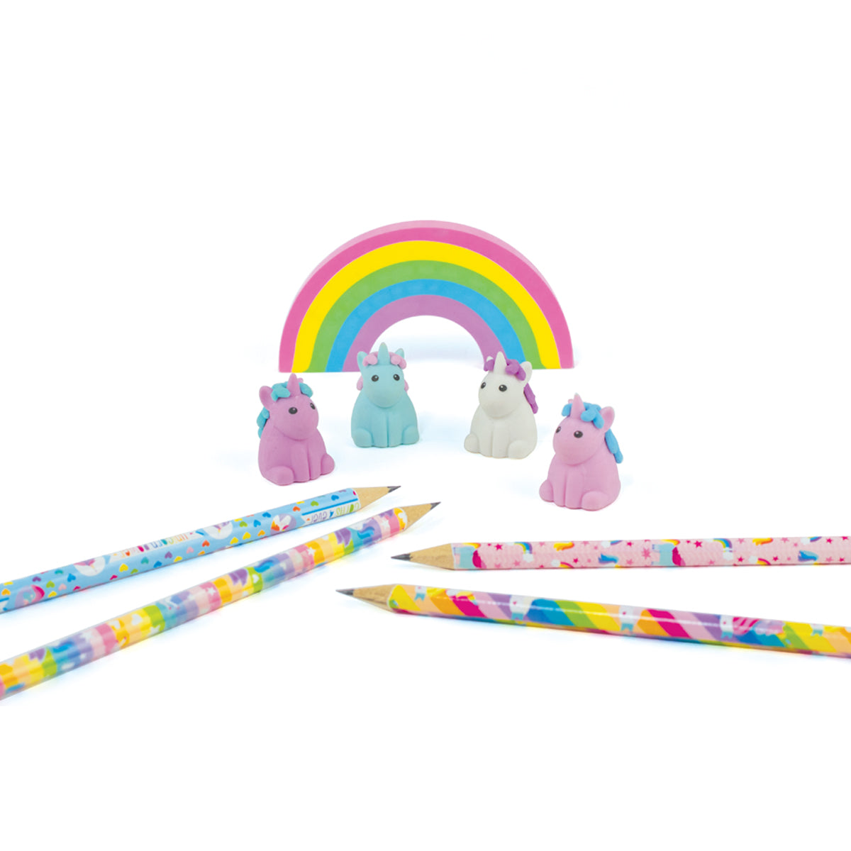 Unique Unicorns Scented Erasers - Set of 5