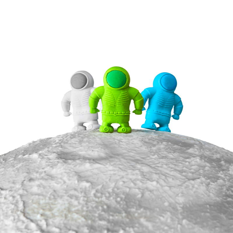 Astronaut Erasers - Set of 3