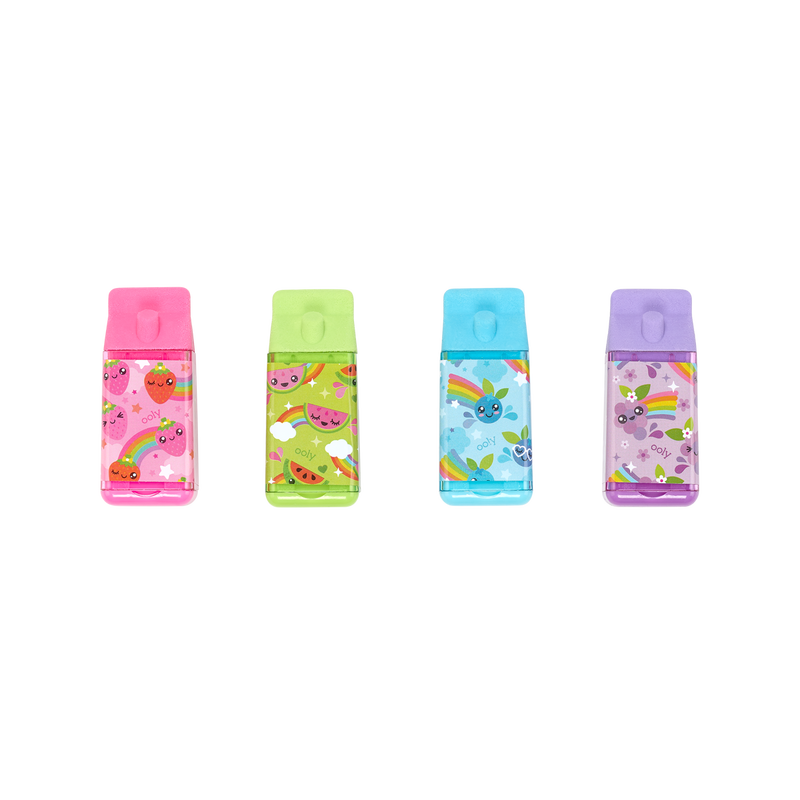 Lil' Juicy Box Scented Erasers + Sharpeners
