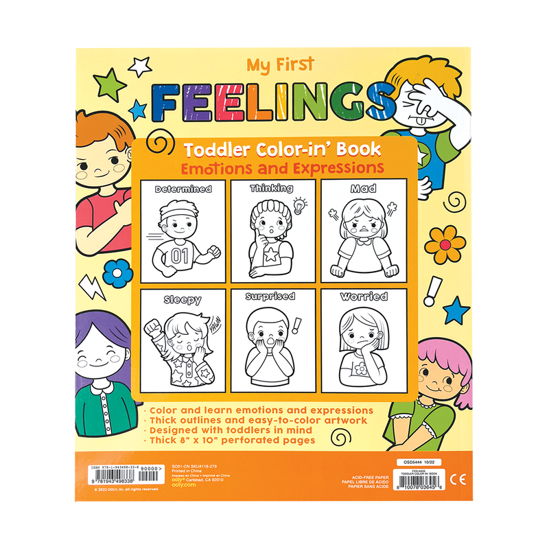 Toddler Coloring Book - Feelings