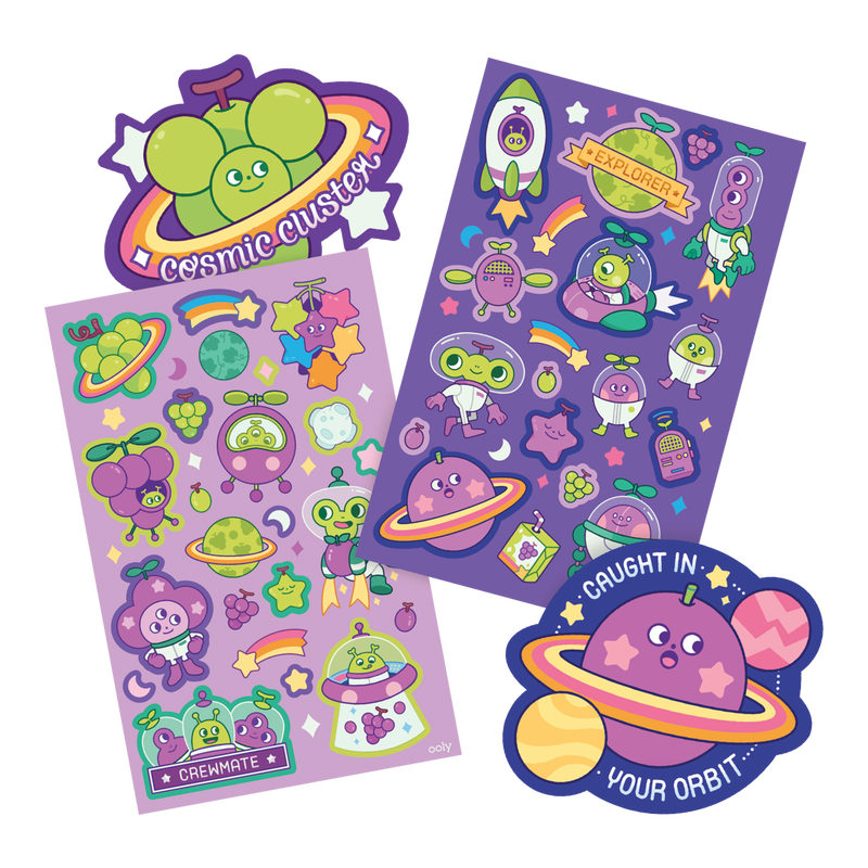 Scented Scratch Stickers - Galaxy Grape