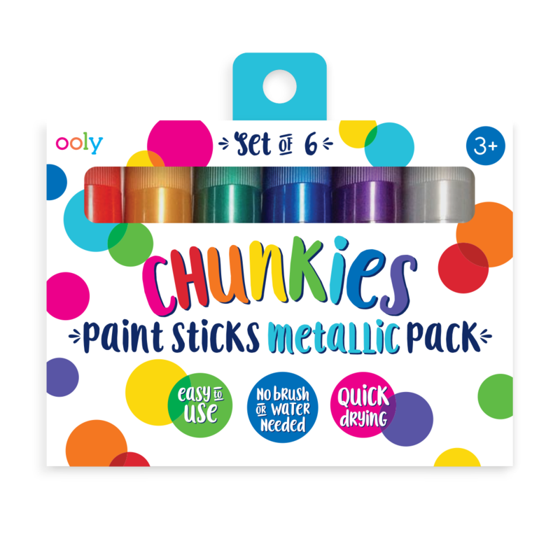 Chunkies Paint Sticks - Metallic pack set of 6