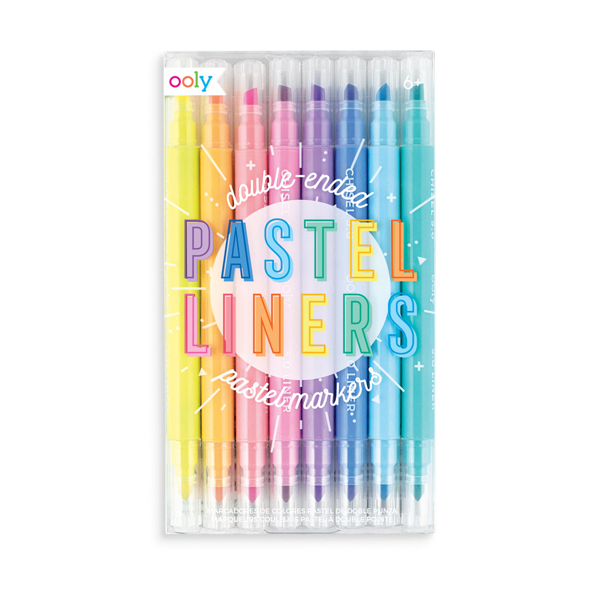 Pastel Liners Double-Ended Markers (Set of 8)