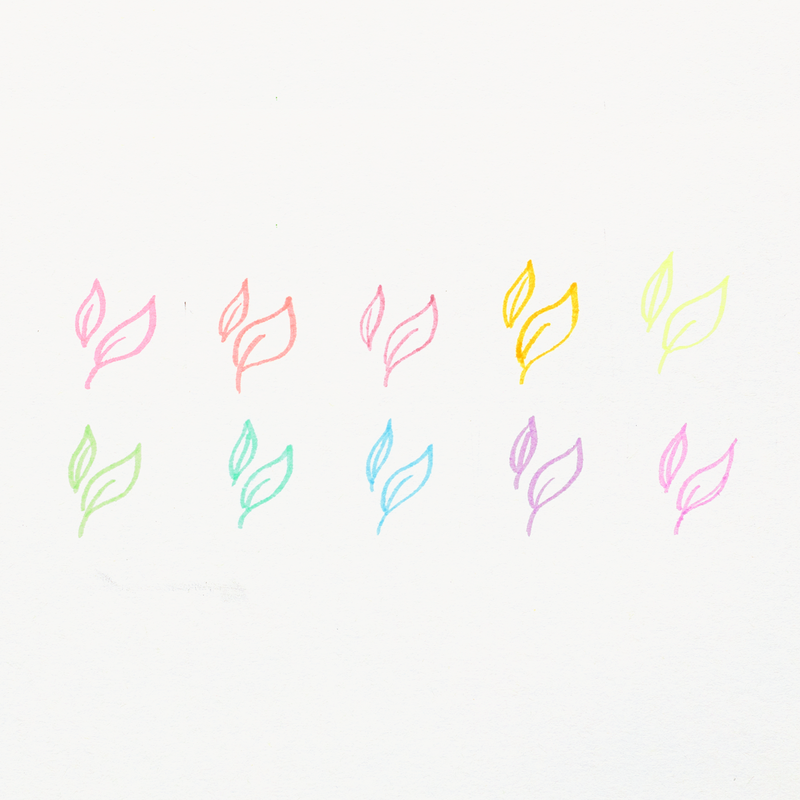 Pastel Mints Scented Highlighters - Set of 10