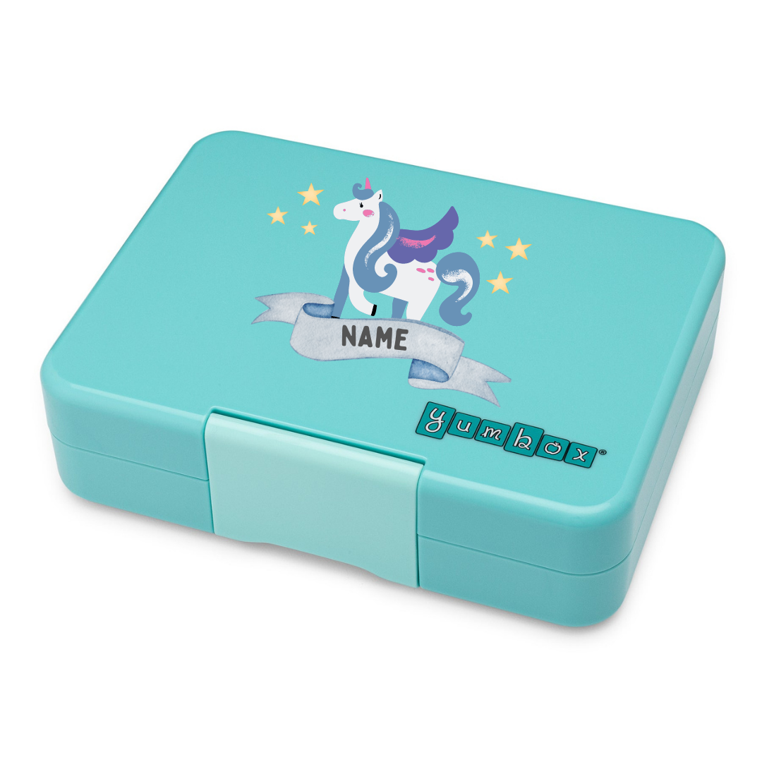 Yumbox Snack 3 Section - Misty Aqua