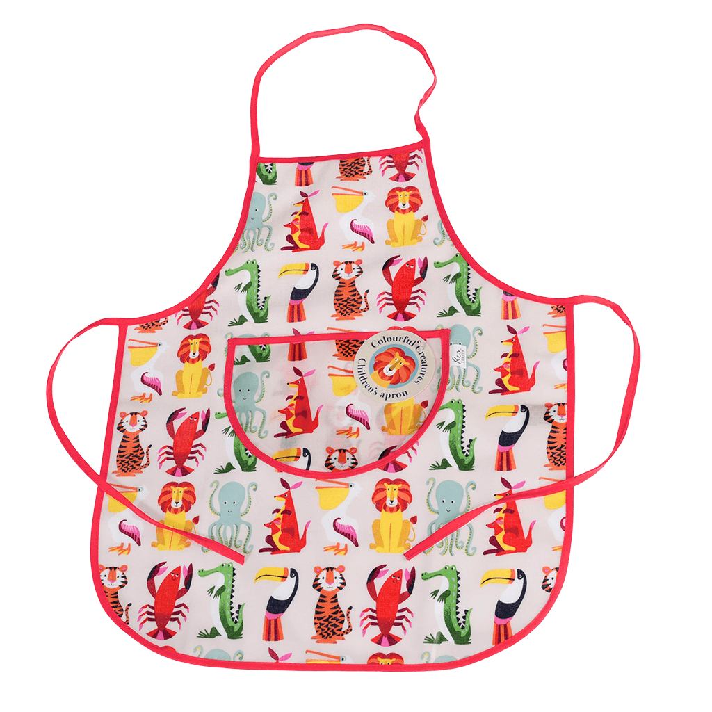 Colourful Creatures Children's Apron