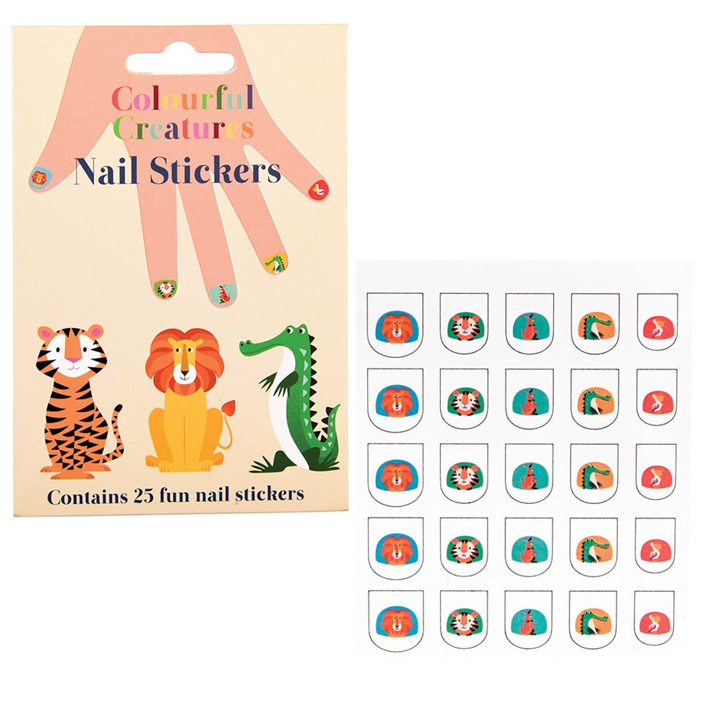 Colourful Creatures Nail Sticker (Pack of 25)