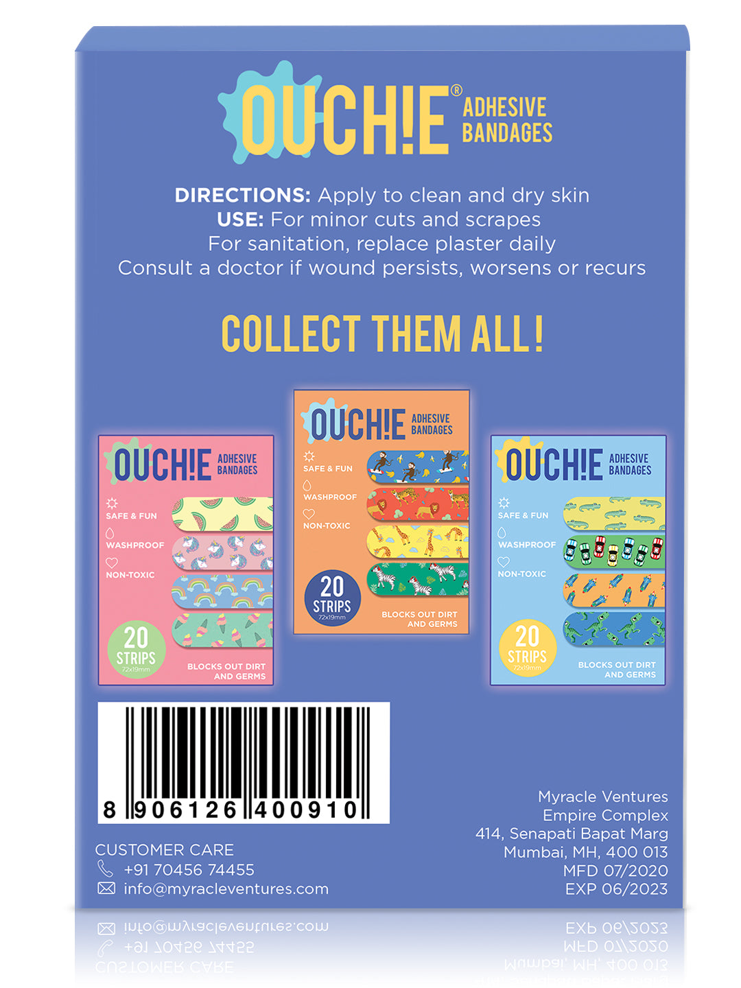 Ouchie Kids Bandages Pack of 20 - Space