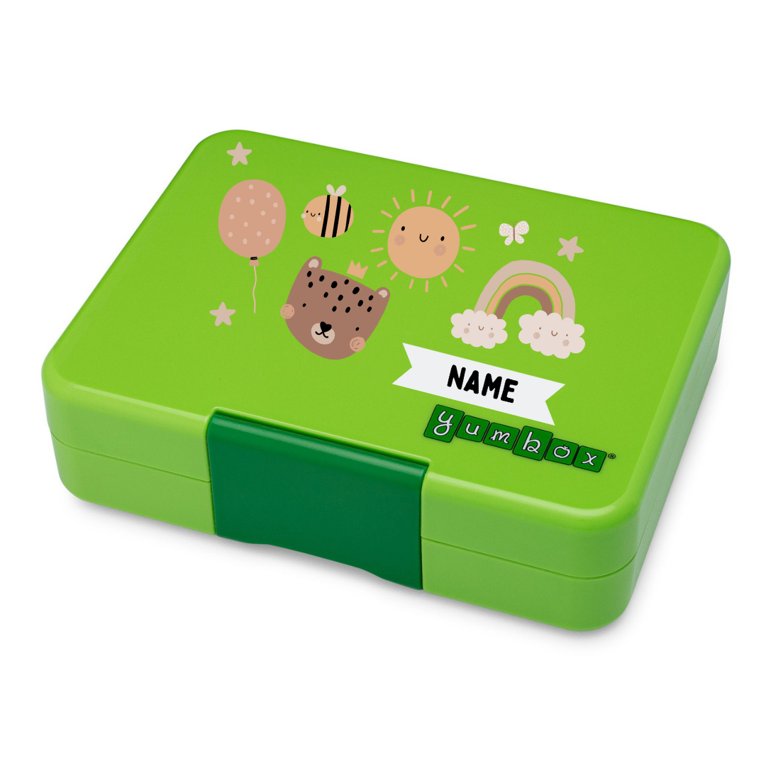 Yumbox Snack 3 Section - Lime Green