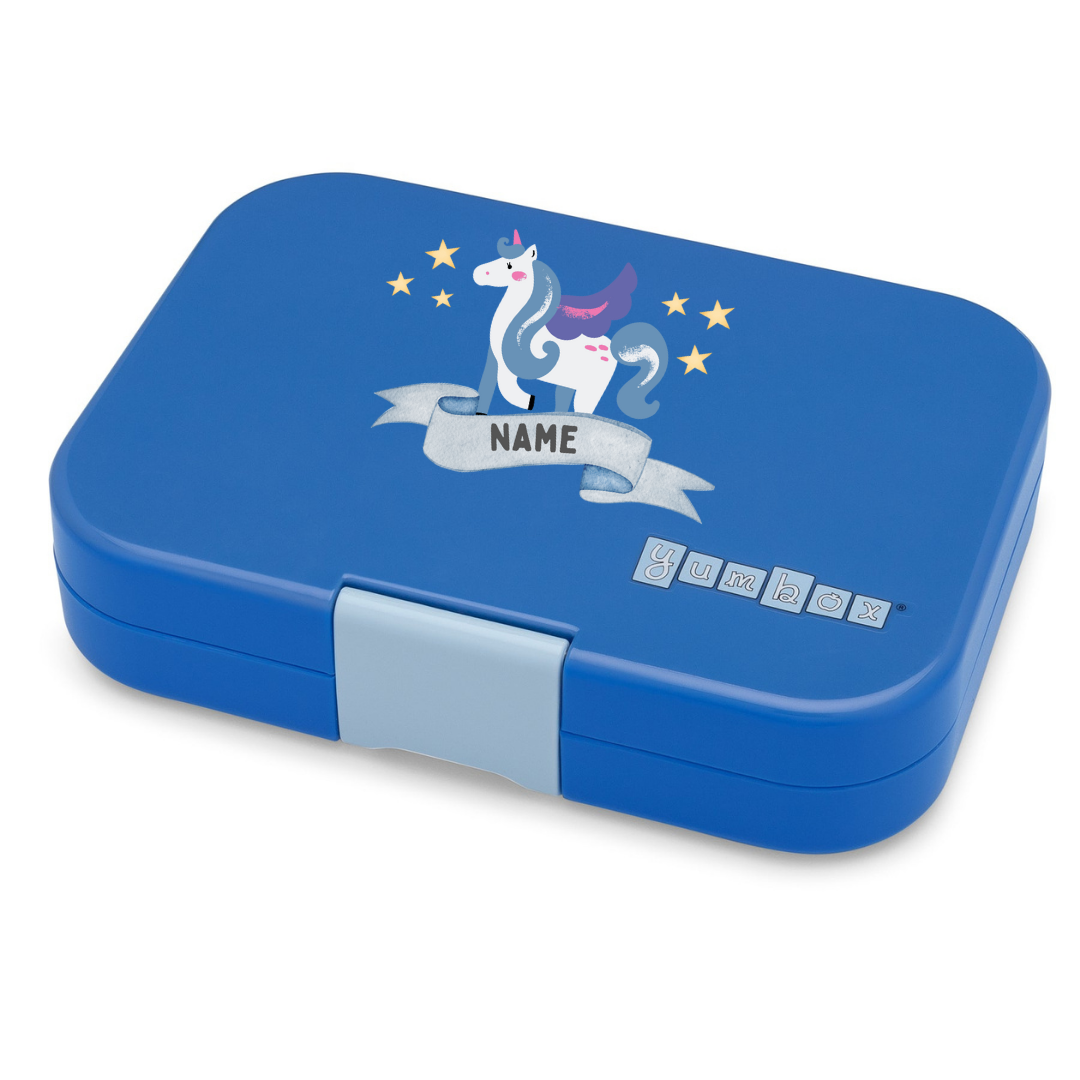 Yumbox 6 Section Original- True Blue Funny Monsters