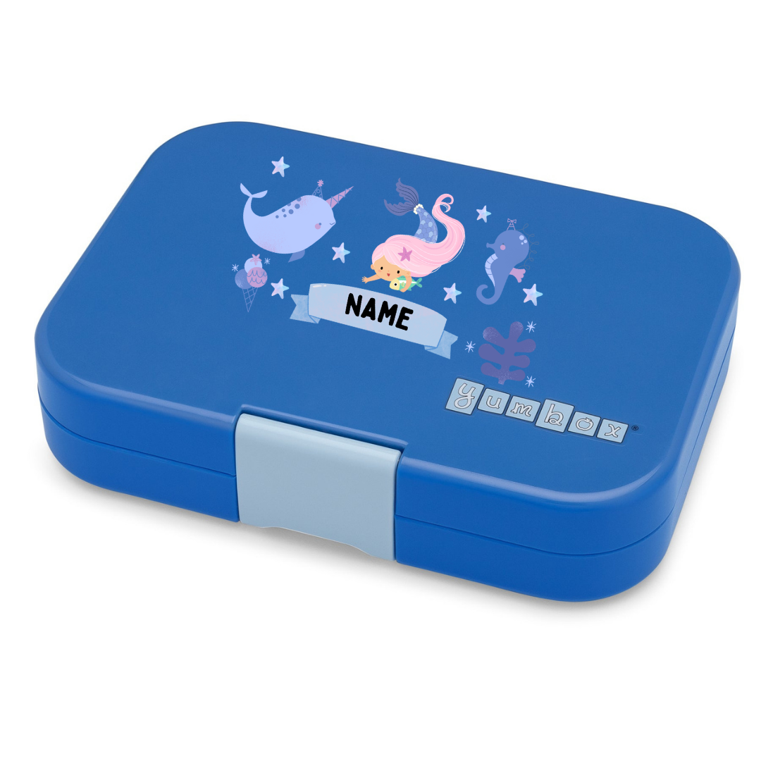 Yumbox 6 Section Original- True Blue Funny Monsters