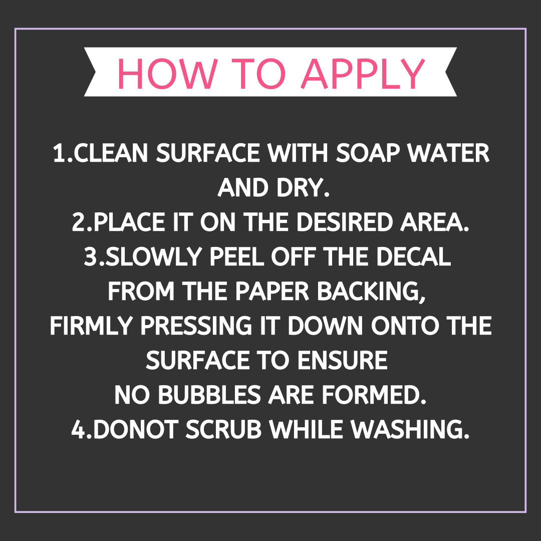 Personalised Yumbox Sticker Decals - Set of 6