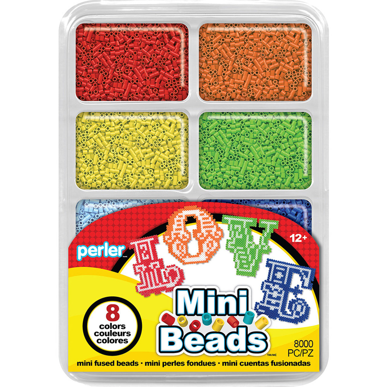 Perler MINI Beads Tray - Rainbow Colours