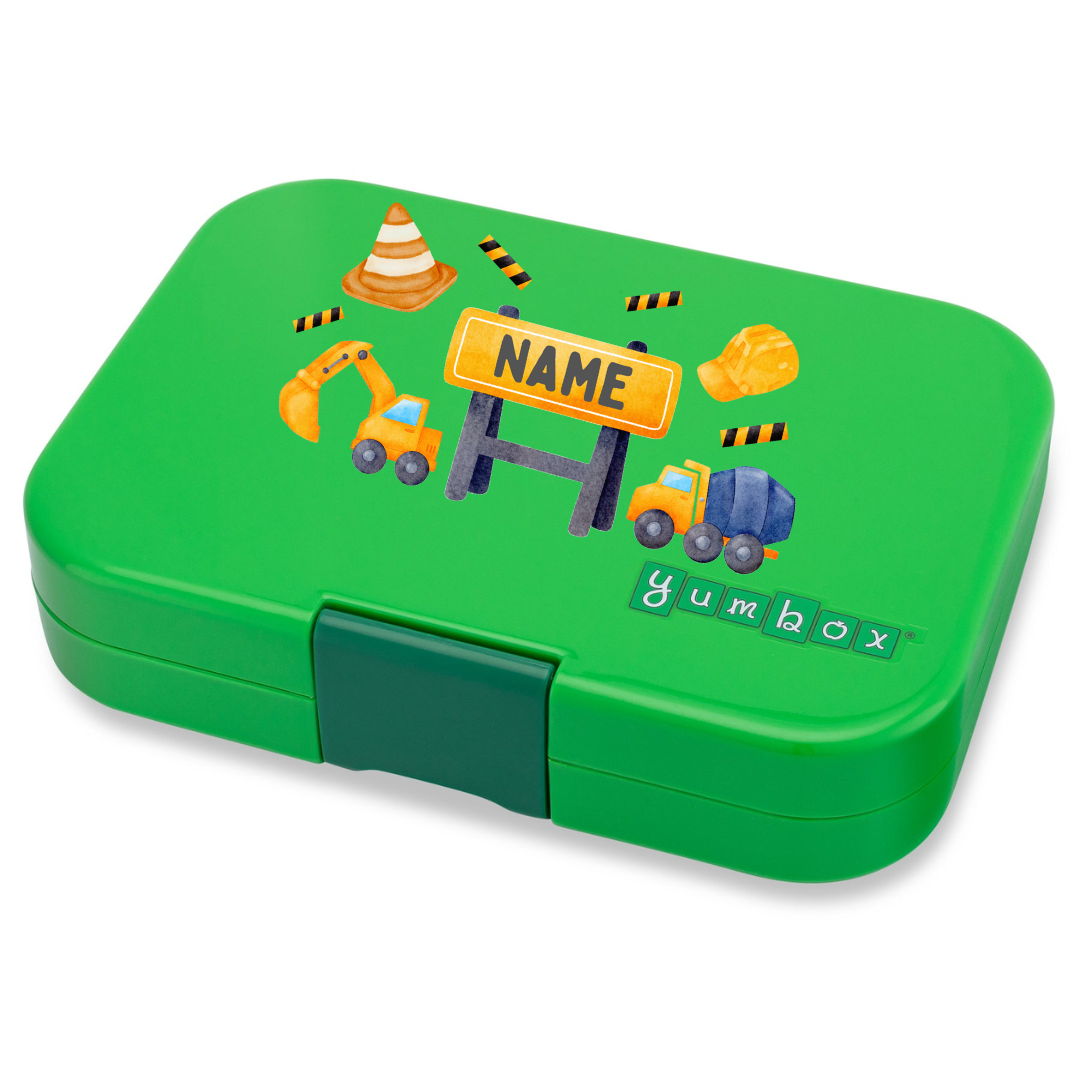 Yumbox 4 Section Panino- Bamboo Green Shark