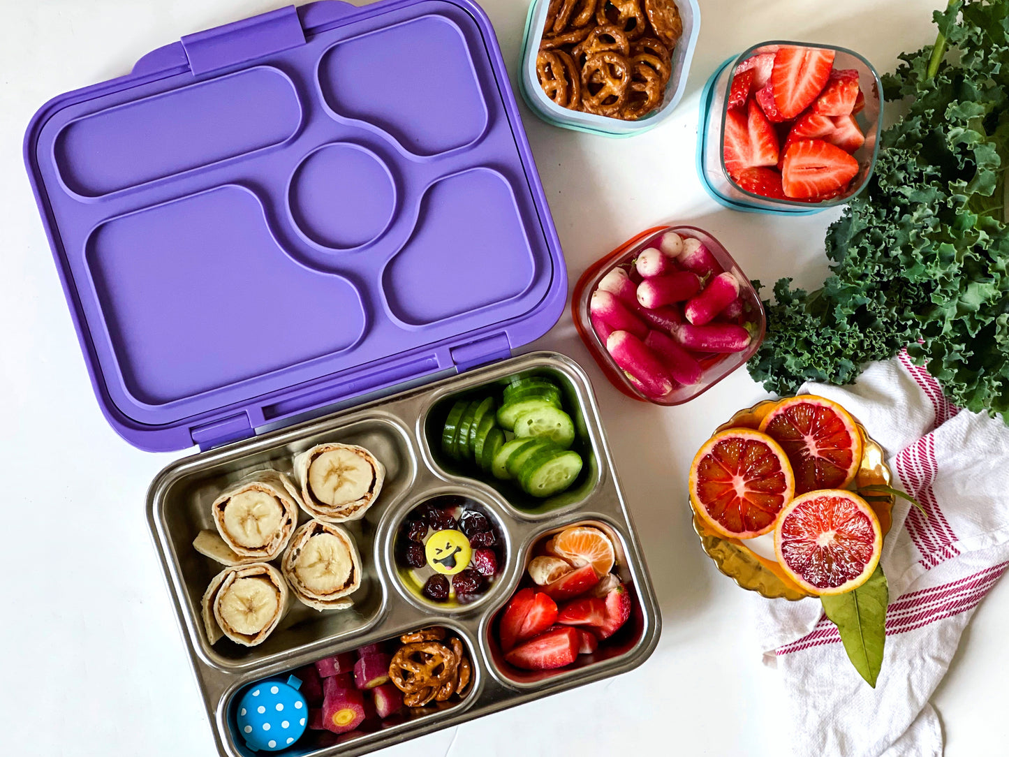 Stainless Steel Leak Proof Yumbox Presto - Remy Lavender