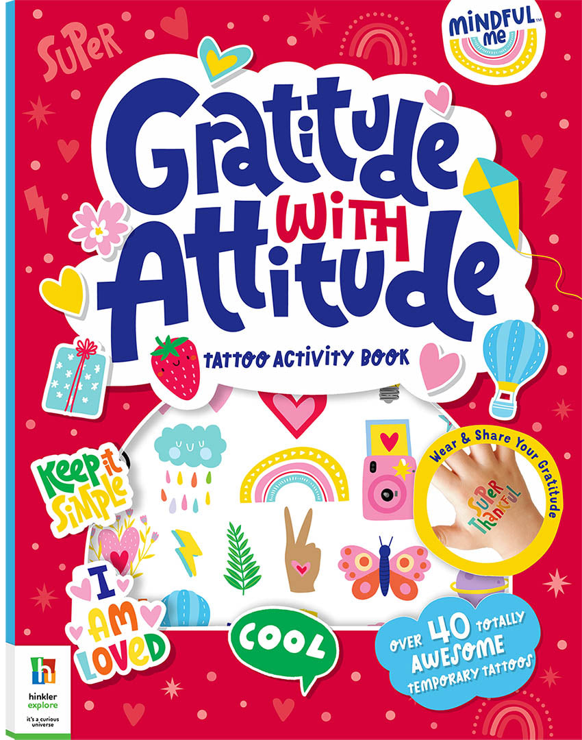 Mindful Me Gratitude with Attitude Tattoo Activity Book