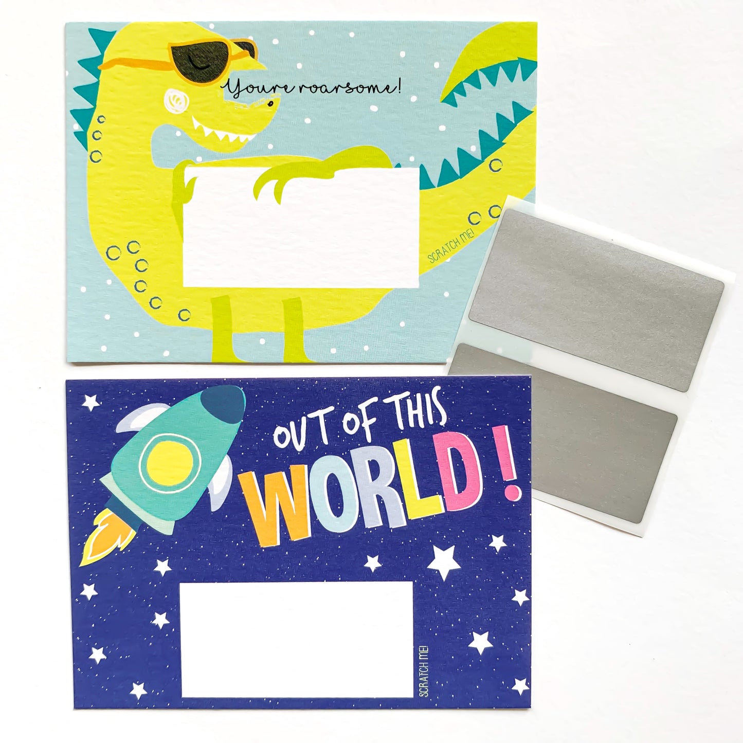 Scratch Off Notes - Dino Space
