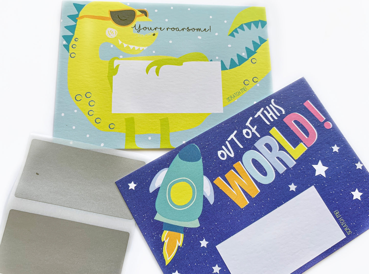 Scratch Off Notes - Dino Space