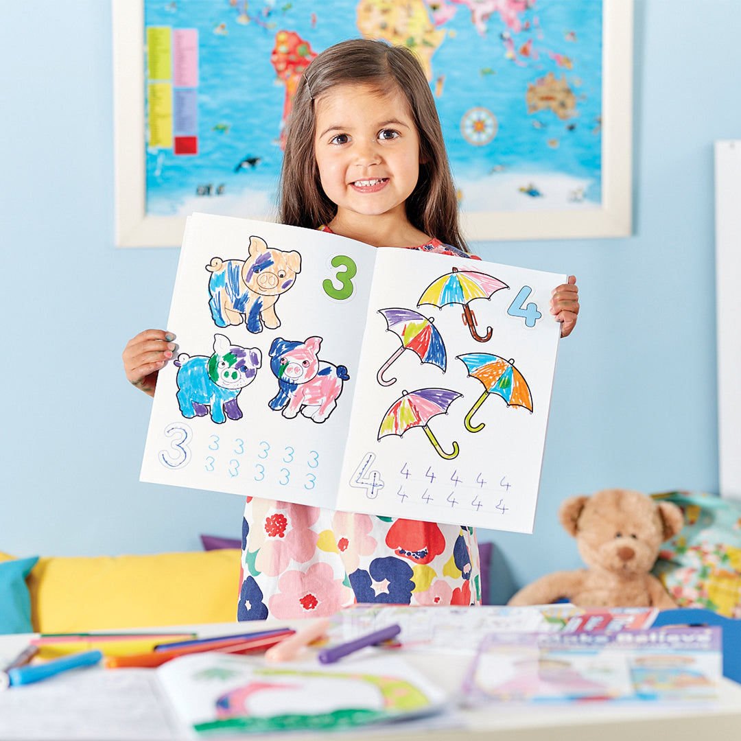 1-20 Sticker Colouring Books (10 PACK)