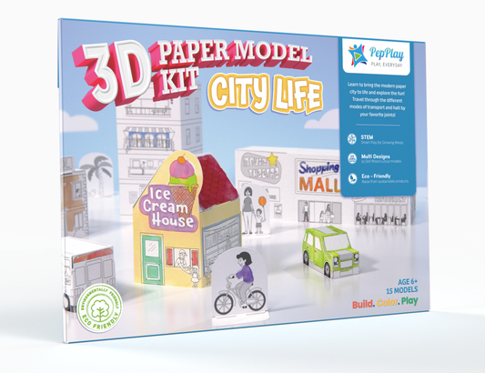 PepPlay 3D Paper Model Kit - City Life
