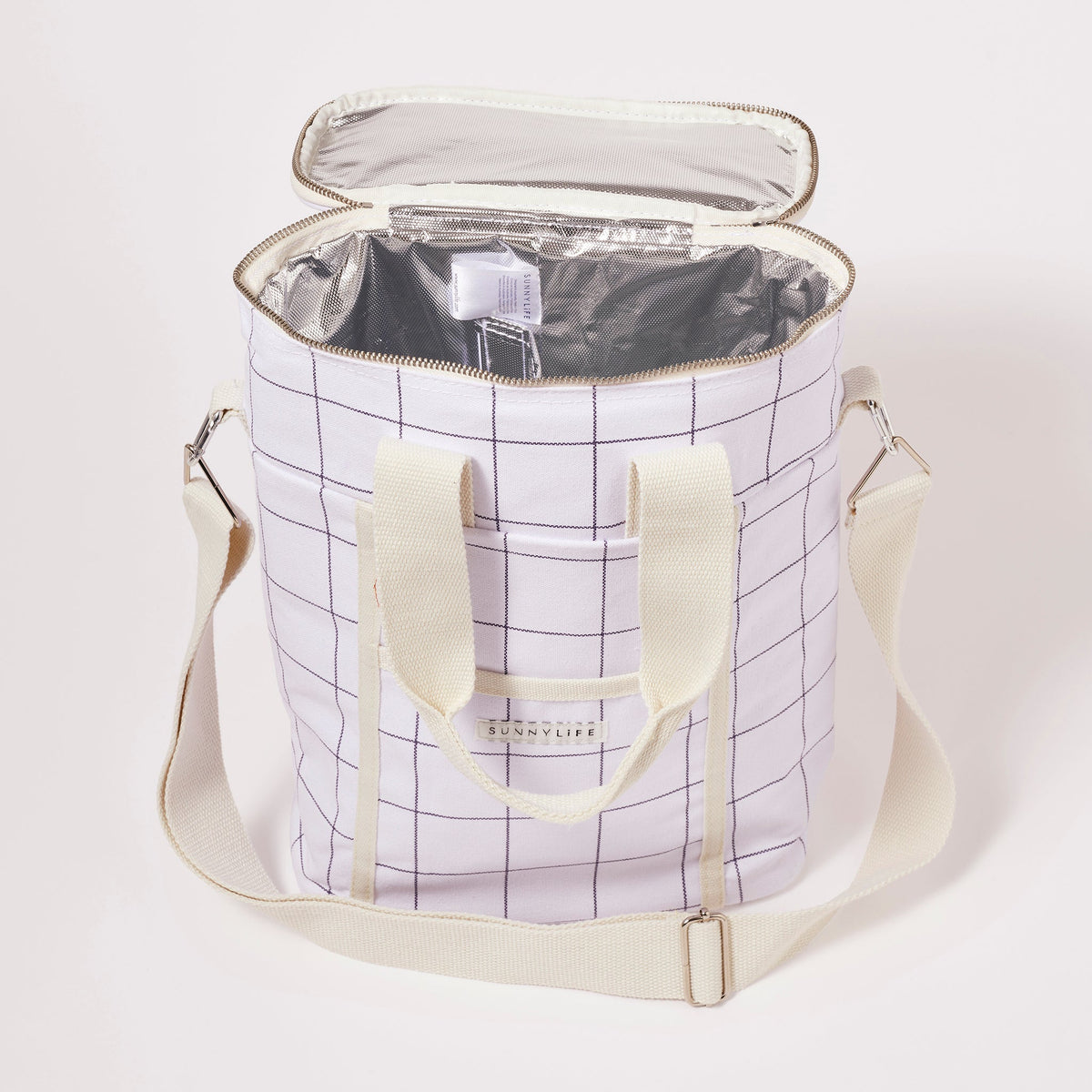 Insulated Cooler Bag - Check Coconut