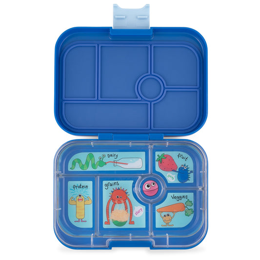 Yumbox 6 Section Original- True Blue Funny Monsters
