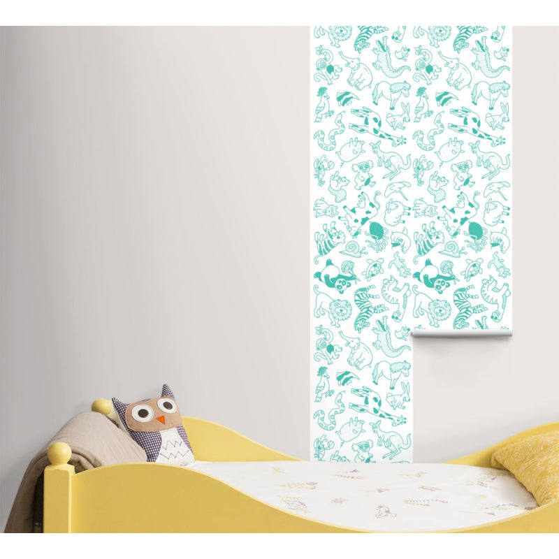 Stick-It Decorative Colouring Roll - Animals
