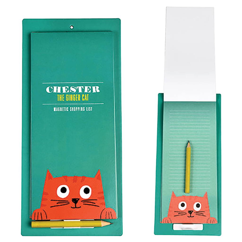 Chester the Cat Magnetic Shopping List