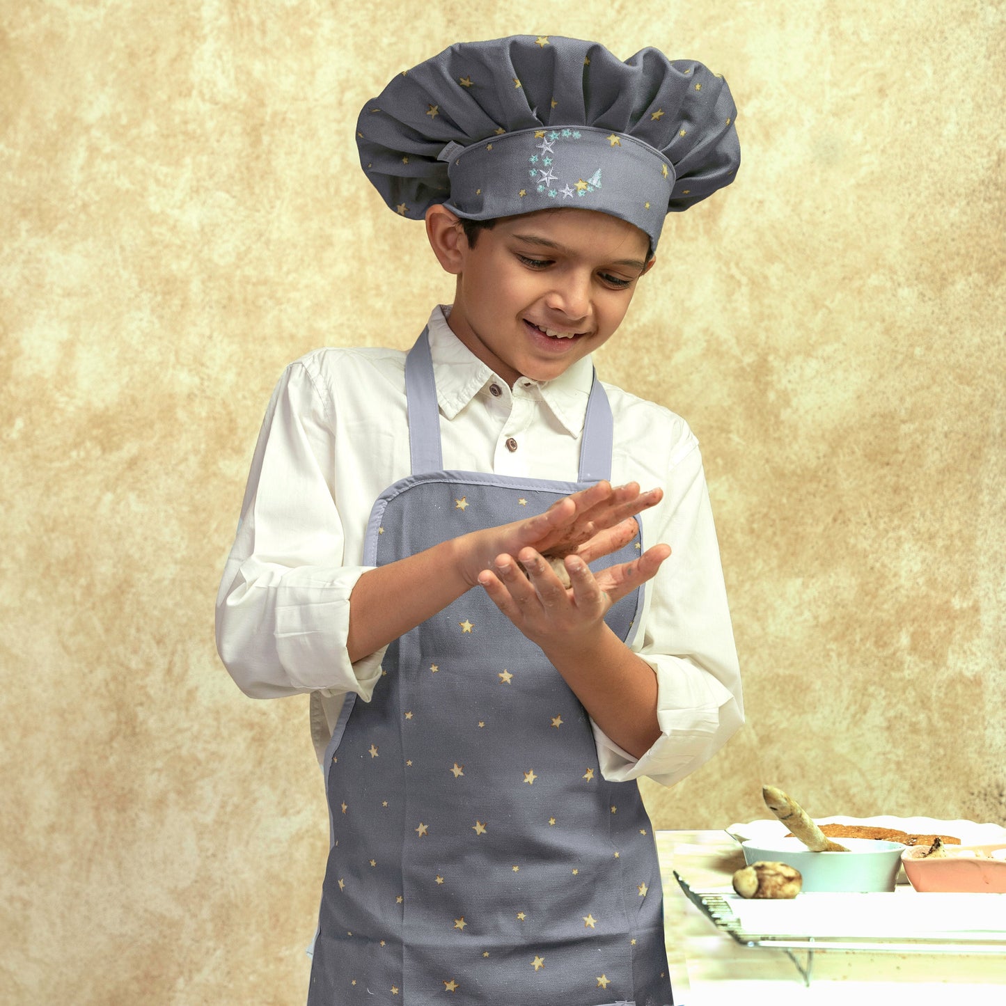 To The Moon And Back Apron Set - Little Chef Duo Set