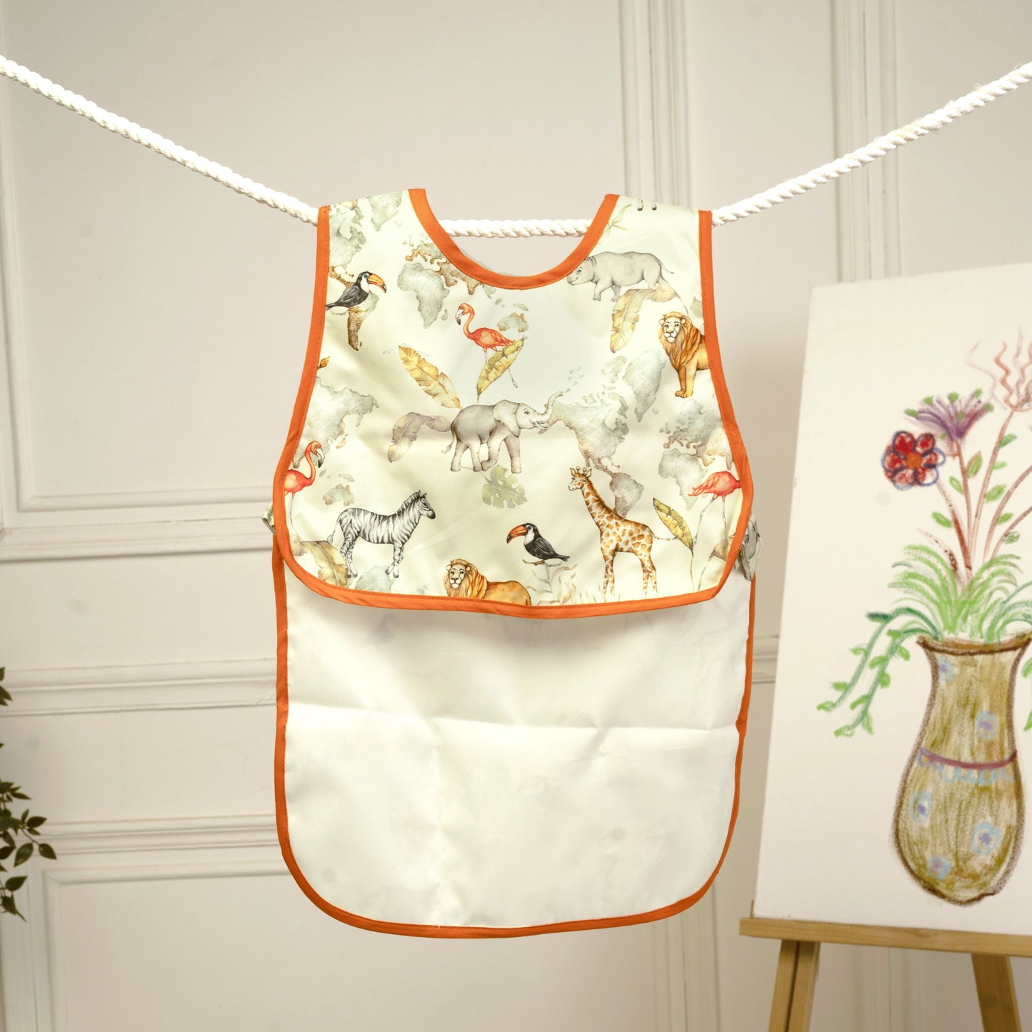 Baby It's A Wild World Little Artist Apron (Sleeveless)