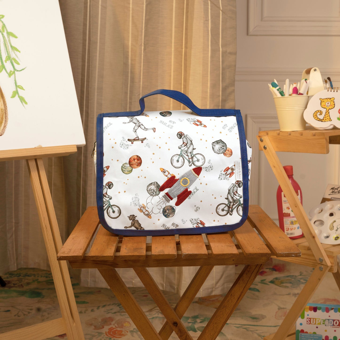 To The Moon And Back Little Artist Art Bag