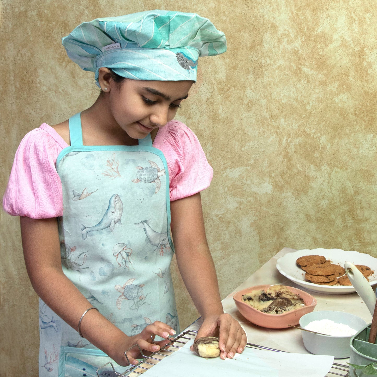 Maritime Magic Apron Set - Little Chef Duo Set