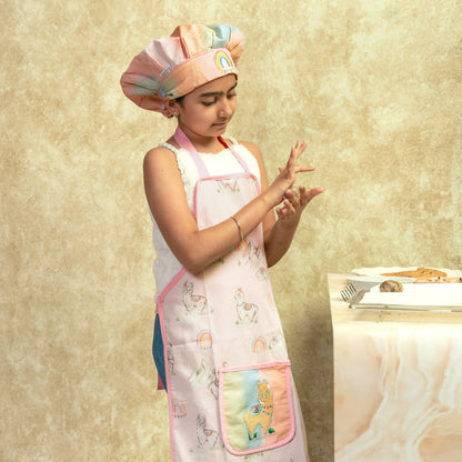 Ooh La Llama Apron Set - Little Chef Duo Set