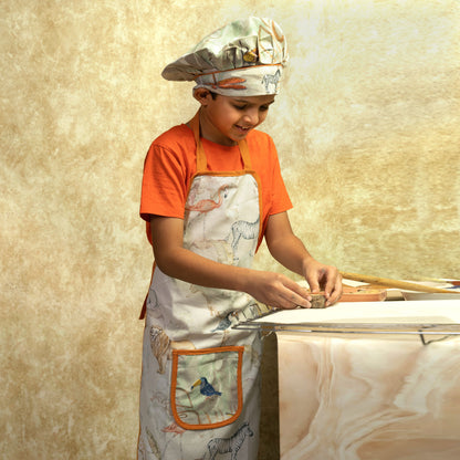 Baby It’S A Wild World Apron - Little Chef Duo Set